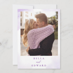 Paars Floral Vrijgezellenfeest Kaart