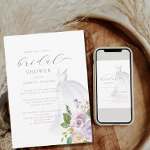 Paars Floral Wedding Dress Vrijgezellenfeest