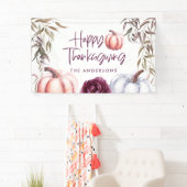 paars florale herfst Thanksgiving Spandoek (Insitu)