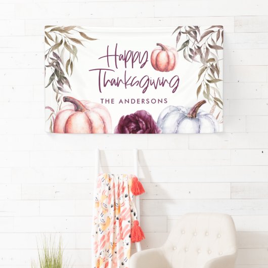 paars florale herfst Thanksgiving Spandoek (Insitu)