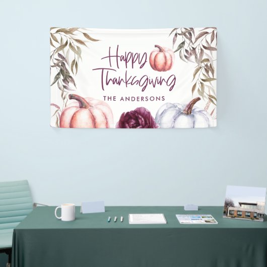 paars florale herfst Thanksgiving Spandoek (Beurs)