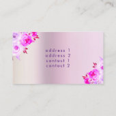 paars floreel Visitekaartje (Achterkant)