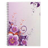 Paars Flower Prairie Roos Notitieboek (Voorkant)