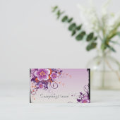 Paars Flower Prairie Roos Visitekaartje (Staand voorkant)