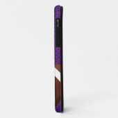 Paars Football Aangepaste iPhone 5 Hoesje (Achterkant/links)
