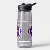 Paars Football de Naam van het Team van de Douane  Waterfles (Links)