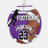 Paars Football 🏈 Ornament (Links)