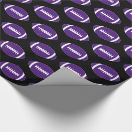 Paars Football Team of Player Sportpartij Cadeaus Cadeaupapier