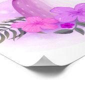 Paars Fox Whimsical Animal Poster (Hoek)