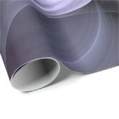 Paars fractaal bloempatroon, decoratief floraal cadeaupapier (Rol Hoek)