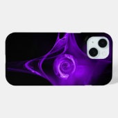 PAARS FRACTAAL ROOS Case-Mate iPhone CASE (Achterkant (horizontaal))
