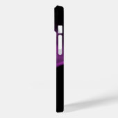 PAARS FRACTAAL ROOS IN ZWART Case-Mate iPhone CASE (Achterkant / Links)