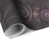 paars fractaal verpakkingspapier cadeaupapier (Rol Hoek)