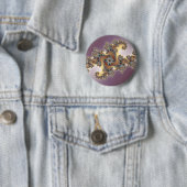 Paars - Fractal Ronde Button 5,7 Cm (In situ)