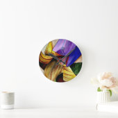 Paars Fritillary flower original art waterverf Ronde Klok (Huis)