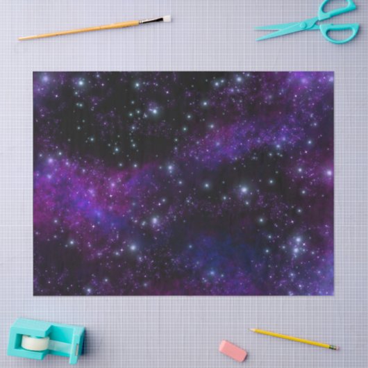 Paars galaxpapier tissuepapier (Craft)