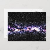 Paars Galaxy Briefkaart (Voorkant / Achterkant)