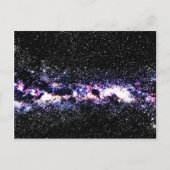 Paars Galaxy Briefkaart (Voorkant)