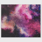 Paars Galaxy Cadeaupapier (Vlak)