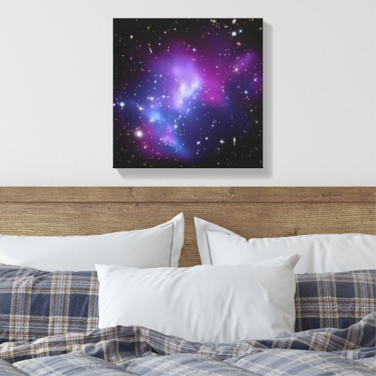Paars Galaxy Cluster Wrapped Canvas (Insitu (Slaapkamer))