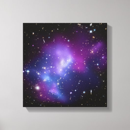 Paars Galaxy Cluster Wrapped Canvas (Voorkant)