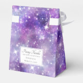Paars Galaxy en sterren Bedankdoosjes (Achterkant)