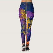 Paars Galaxy II Leggings (Achterkant)