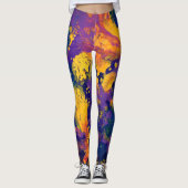 Paars Galaxy II Leggings (Voorkant)