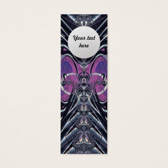 Paars Galaxy Mini Visitekaartjes (Voorkant)