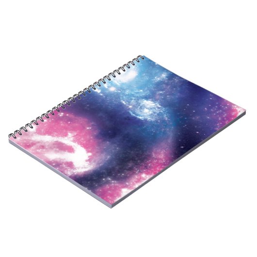 Paars Galaxy Notitieboek (Linkerzijde)