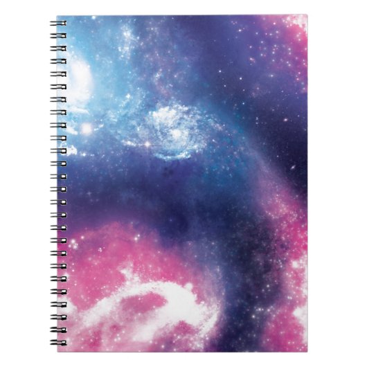 Paars Galaxy Notitieboek (Voorkant)