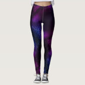 Paars Galaxy Ombre leggings Waveline brand (Voorkant)