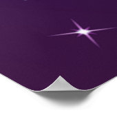 Paars Galaxy Poster (Hoek)