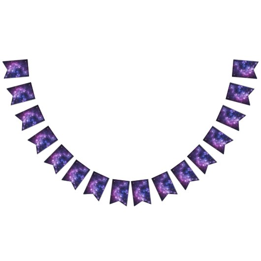 Paars Galaxy Vlaggetjes (Alle)