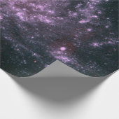 Paars galaxy wrapping papier (Hoek)