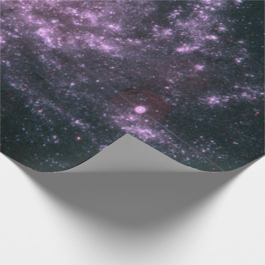 Paars galaxy wrapping papier (Hoek)