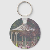 Paars Gazebo Button Sleutelhanger (Voorkant)