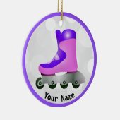 Paars gealigneerd Schaats Ontwerp keramisch Orname Keramisch Ornament (Rechts)