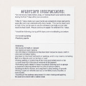 Paars geanimeerde geodegesteente Roos Gold Microbl Visitekaartje (Binnenkant ongevouwen)