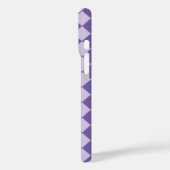 Paars geblokt diamantpatroon Case-Mate iPhone case (Achterkant / Links)