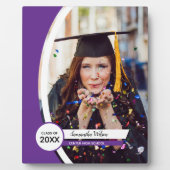 Paars gebogen Lijst Foto Afstuderen Fotoplaat (Voorkant)