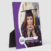 Paars gebogen Lijst Foto Afstuderen Fotoplaat (Zijkant)