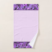 Paars gebrandschilderd glas bad handdoek (Handdoek)