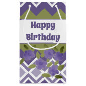 Paars gebundelde Small Paper Cadeau-tas Klein Cadeauzakje (Achterkant)