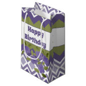 Paars gebundelde Small Paper Cadeau-tas Klein Cadeauzakje (Voorkant Gekanteld)