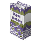 Paars gebundelde Small Paper Cadeau-tas Klein Cadeauzakje (Achterkant Gekanteld)