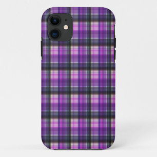 Paars gecontroleerd met Tartan, Case-Mate iPhone Case