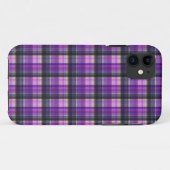 Paars gecontroleerd met Tartan, Case-Mate iPhone Case (Achterkant (horizontaal))