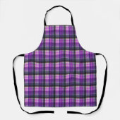 Paars gecontroleerd Tartan Print, Schort (Voorkant)