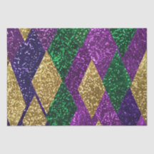 Paars Geel Groen Mardi Gras Glitter Patroon